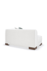 White Chenille Modular Chair | Caracole Lounge Around | Caracole.eu.com