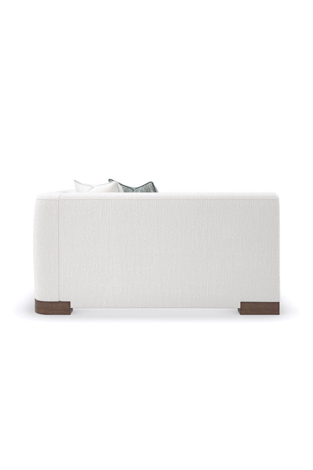 White Chenille Modular Chair | Caracole Lounge Around | Caracole.eu.com