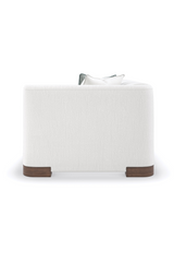 White Chenille Modular Chair | Caracole Lounge Around | Caracole.eu.com