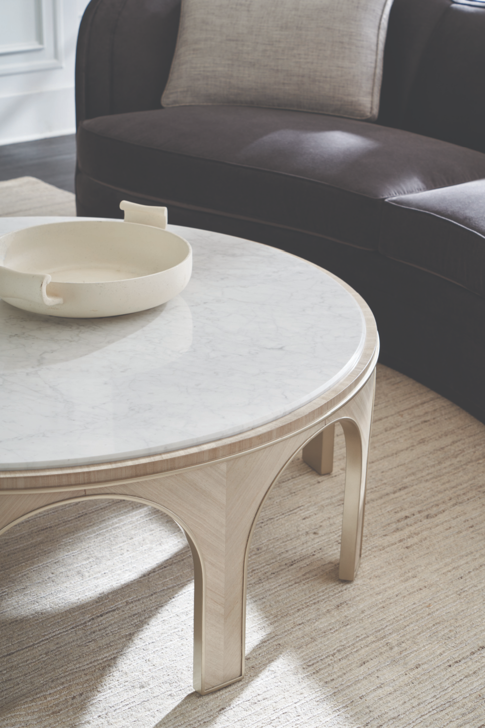 Black Organic-Shaped Sofa | Caracole Eclipse | Caracole.eu.com