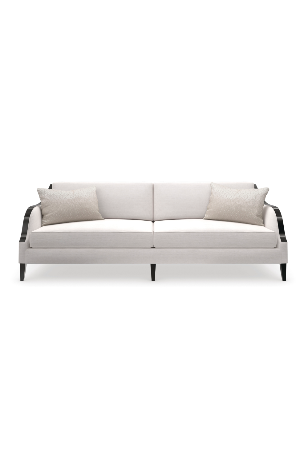 Cream Basketweave Sofa | Caracole Pitch Perfect | Caracole.eu.com