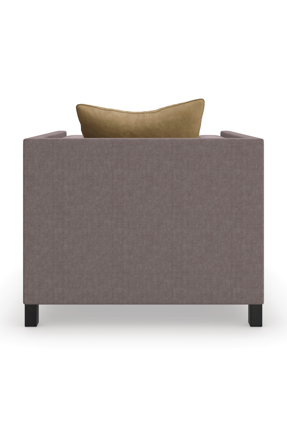 Brown Linen Lounge Chair | Caracole Tuxedo | Caracole.eu.com