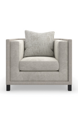 Light Gray Lounge Chair | Caracole Tuxedo | Caracole.eu.com
