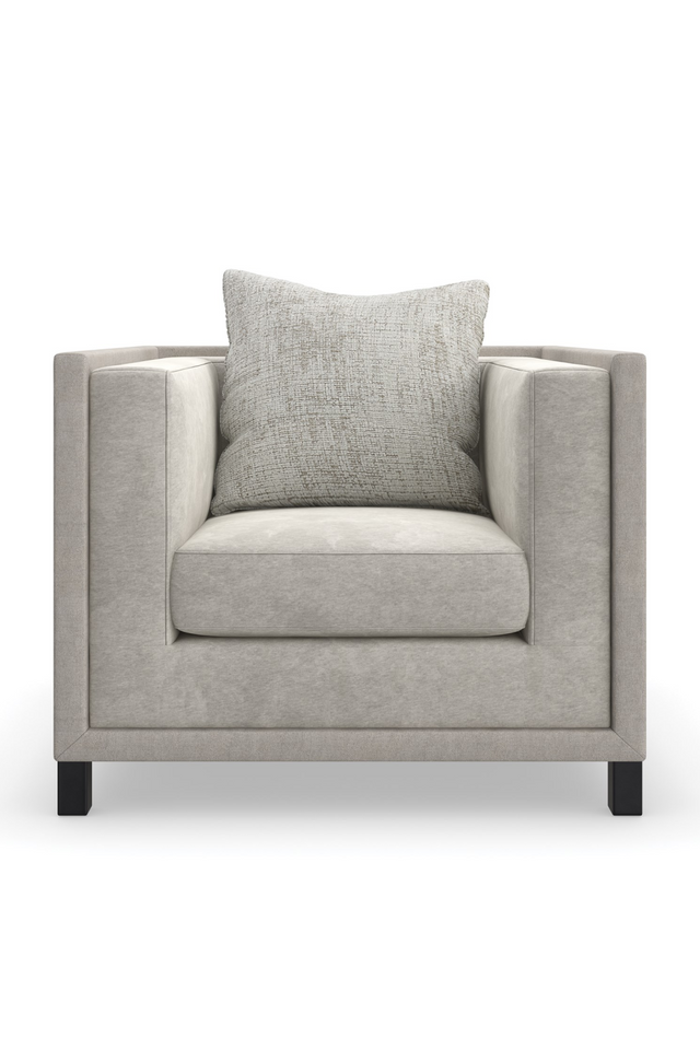Light Gray Lounge Chair | Caracole Tuxedo | Caracole.eu.com