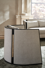 Gray Modern Lounge Chair | Caracole Cut Away | Caracole.eu.com