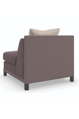 Brown Upholstered Sectional Chair | Caracole Tuxedo | Caracole.eu.com