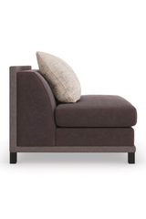 Brown Upholstered Sectional Chair | Caracole Tuxedo | Caracole.eu.com