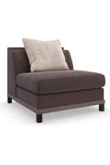 Brown Upholstered Sectional Chair | Caracole Tuxedo | Caracole.eu.com