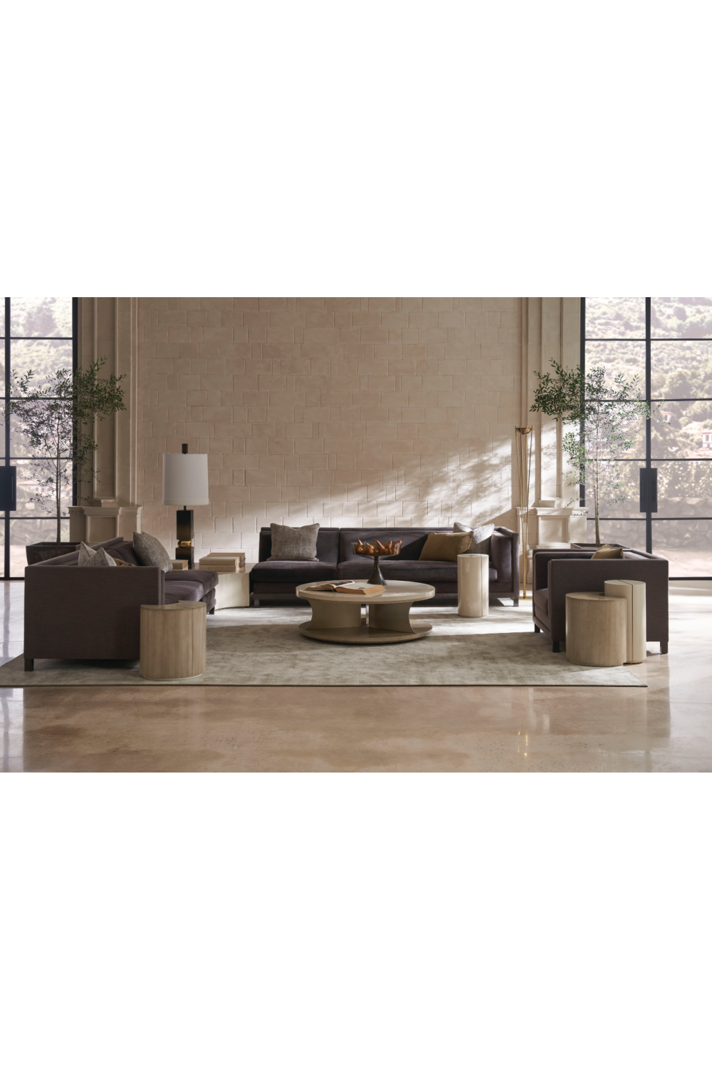 Brown Upholstered Sectional Chair | Caracole Tuxedo | Caracole.eu.com