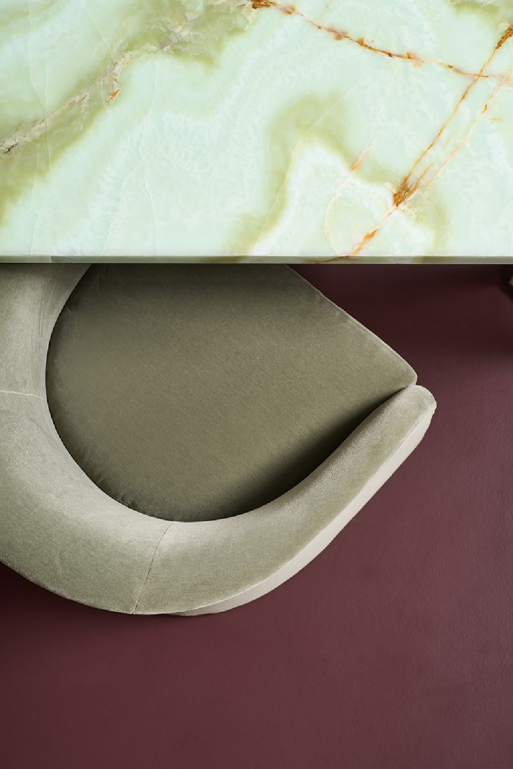 Green Velvet Accent Chair | Caracole Dune | Caracole.eu.com