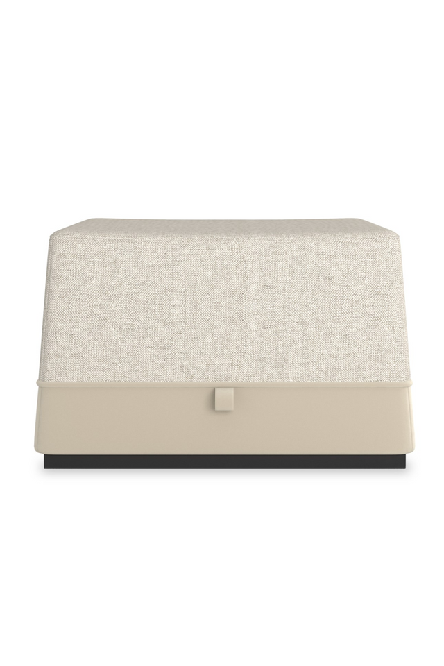 Gray Tweed Ottoman | Caracole Et Voila | Caracole.eu.com