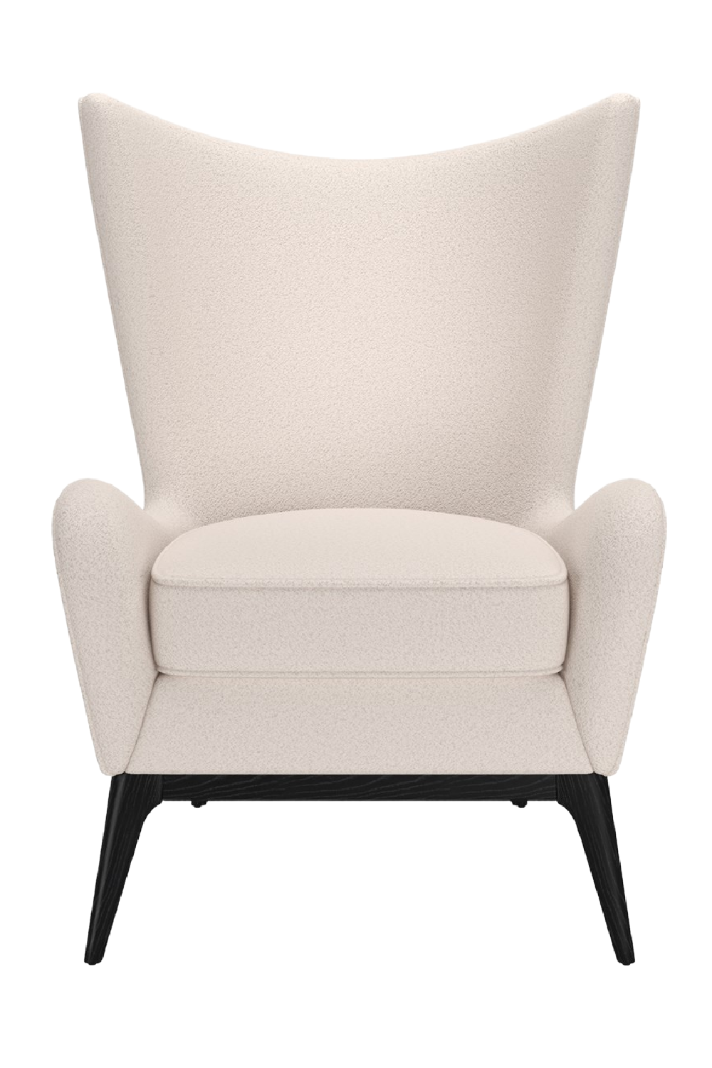 White Modern Wing Lounge Chair | Caracole Whats New Pussycat? | Caracole.eu.com