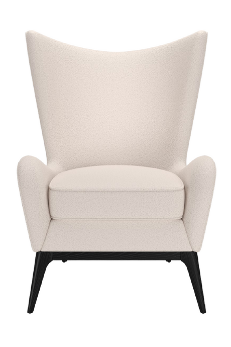 White Modern Wing Lounge Chair | Caracole Whats New Pussycat? | Caracole.eu.com