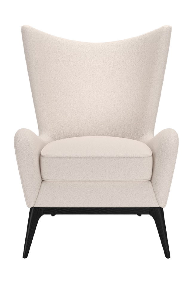 White Modern Wing Lounge Chair | Caracole Whats New Pussycat? | Caracole.eu.com