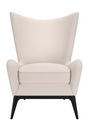 White Modern Wing Lounge Chair | Caracole Whats New Pussycat? | Caracole.eu.com