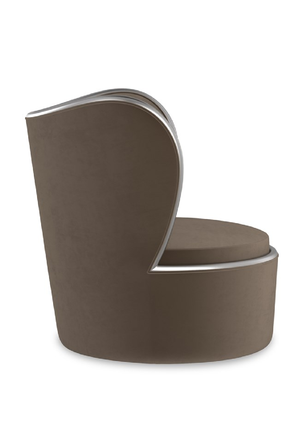 Dark Taupe Swivel Chair | Caracole Mariposa | Caracole.eu.com