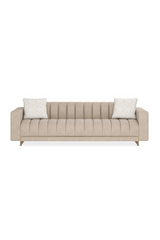 Cream Channel-Tufted Sofa | Caracole Well Balanced | Caracole.eu.com