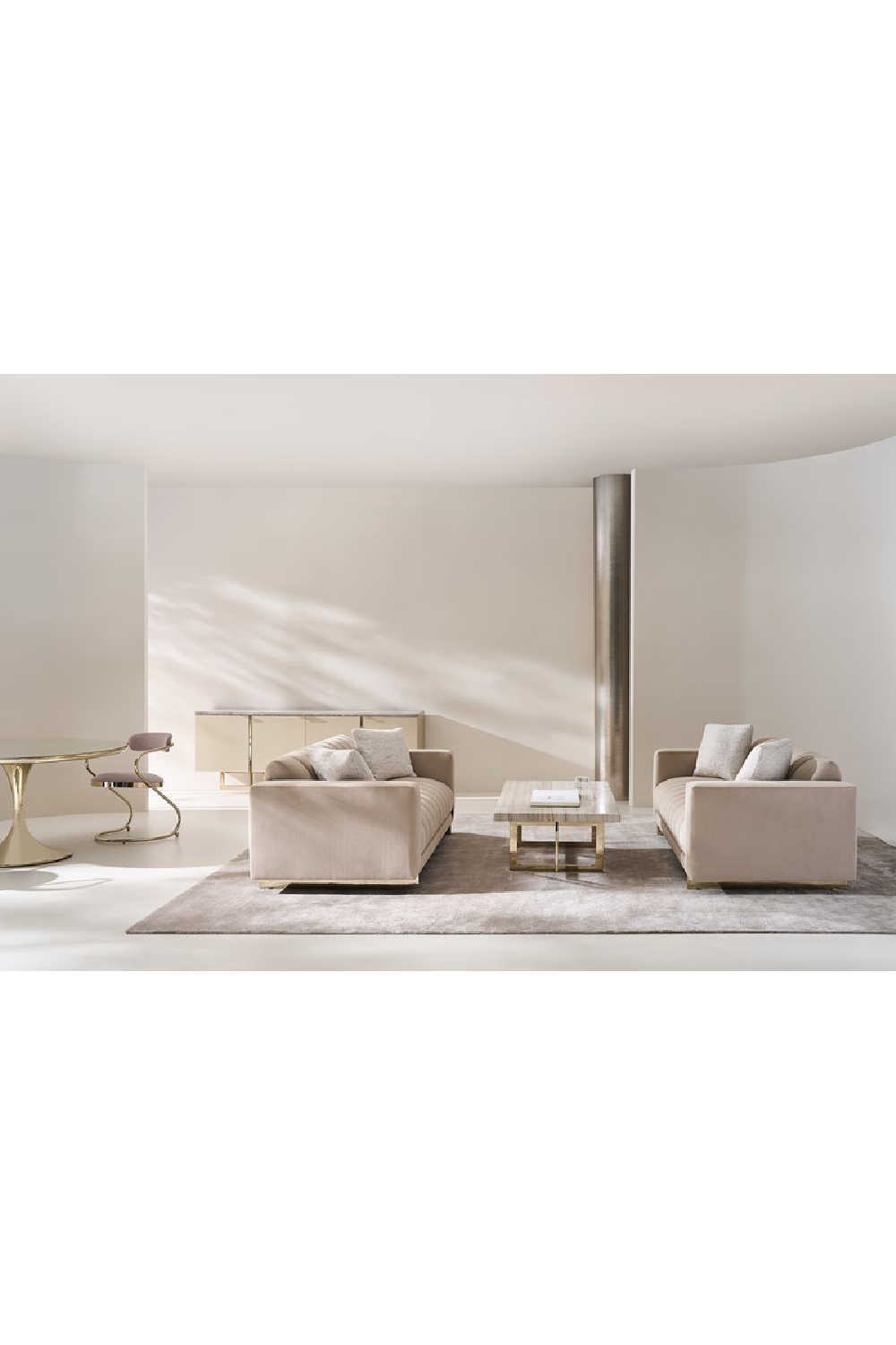 Cream Channel-Tufted Sofa | Caracole Well Balanced | Caracole.eu.com