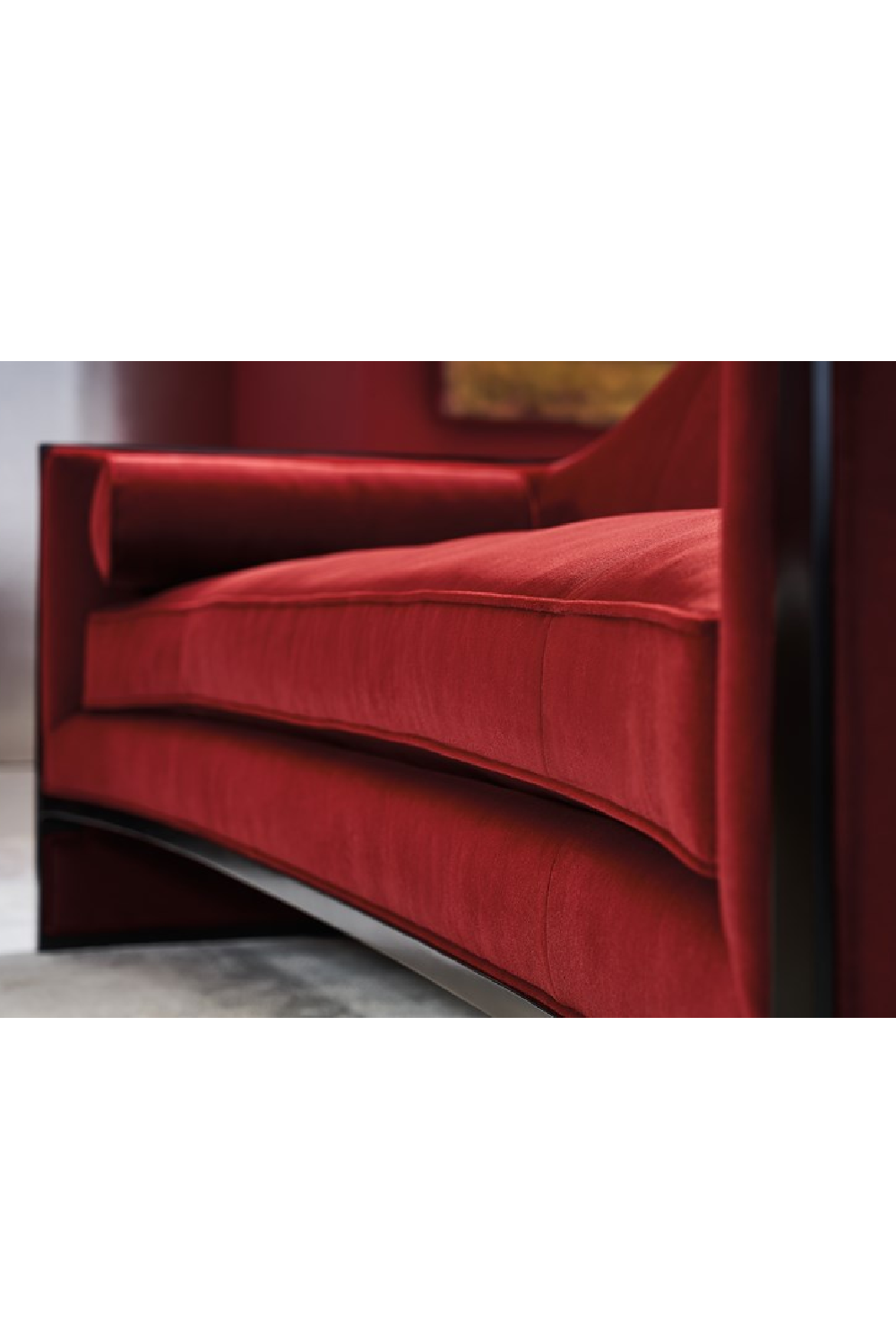 Velvet Angular Sofa | Caracole The Cat's Meow | Caracole.eu.com