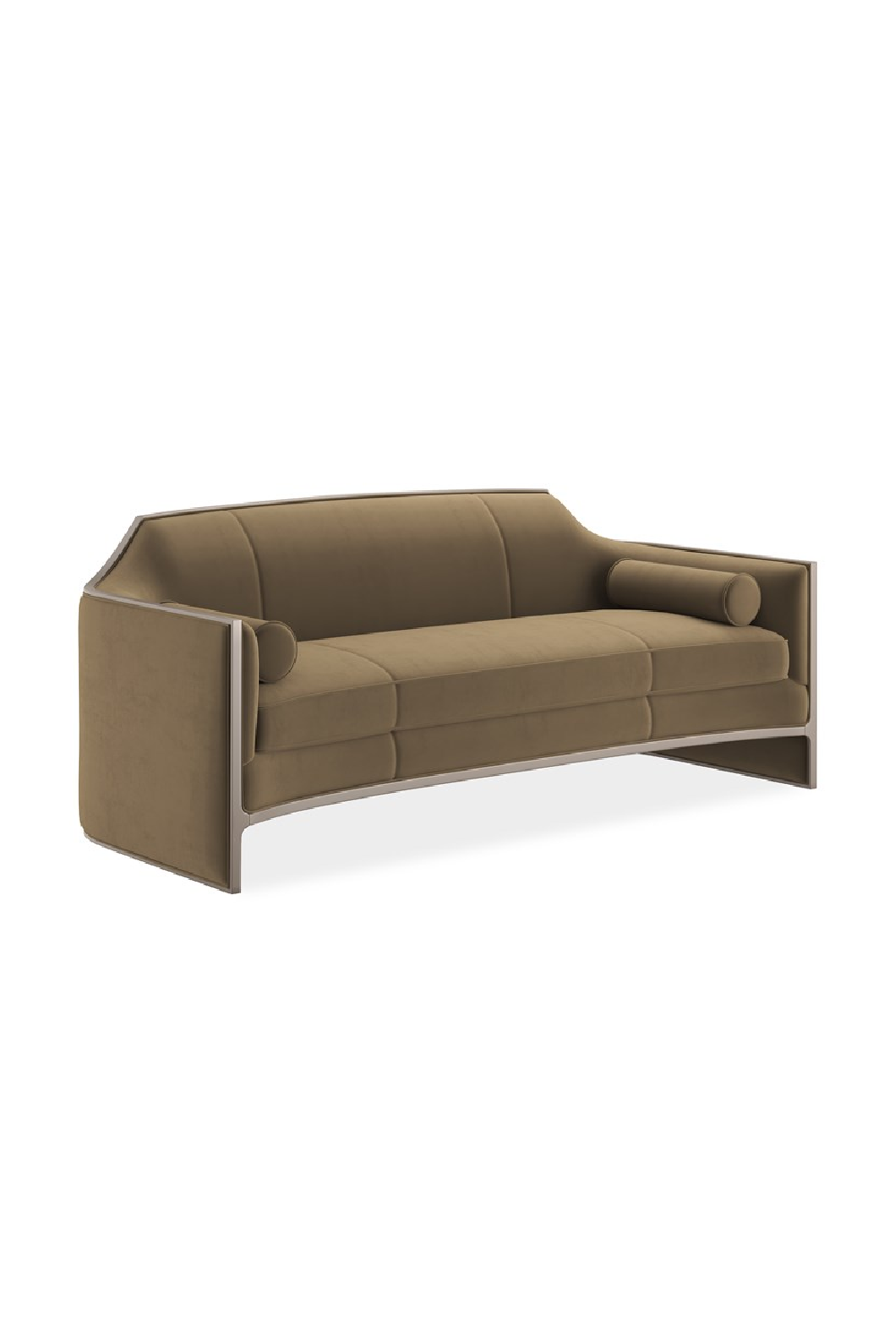 Velvet Angular Sofa | Caracole The Cat's Meow | Caracole.eu.com