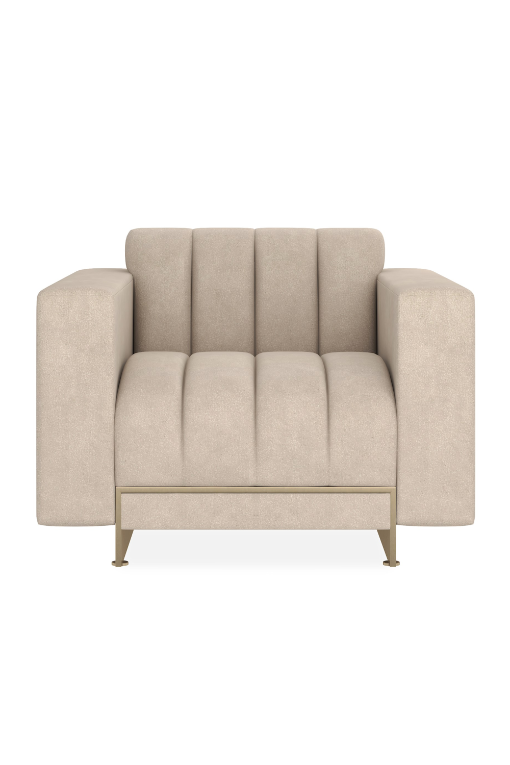 Cream Channeled Lounge Chair | Caracole Well Balanced | Caracole.eu.com