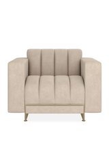 Cream Channeled Lounge Chair | Caracole Well Balanced | Caracole.eu.com