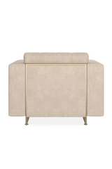 Cream Channeled Lounge Chair | Caracole Well Balanced | Caracole.eu.com