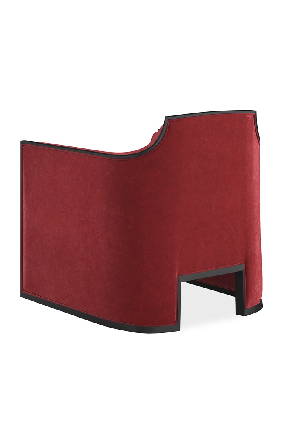 Velvet Angular Lounge Chair | Caracole The Cat's Meow | Caracole.eu.com