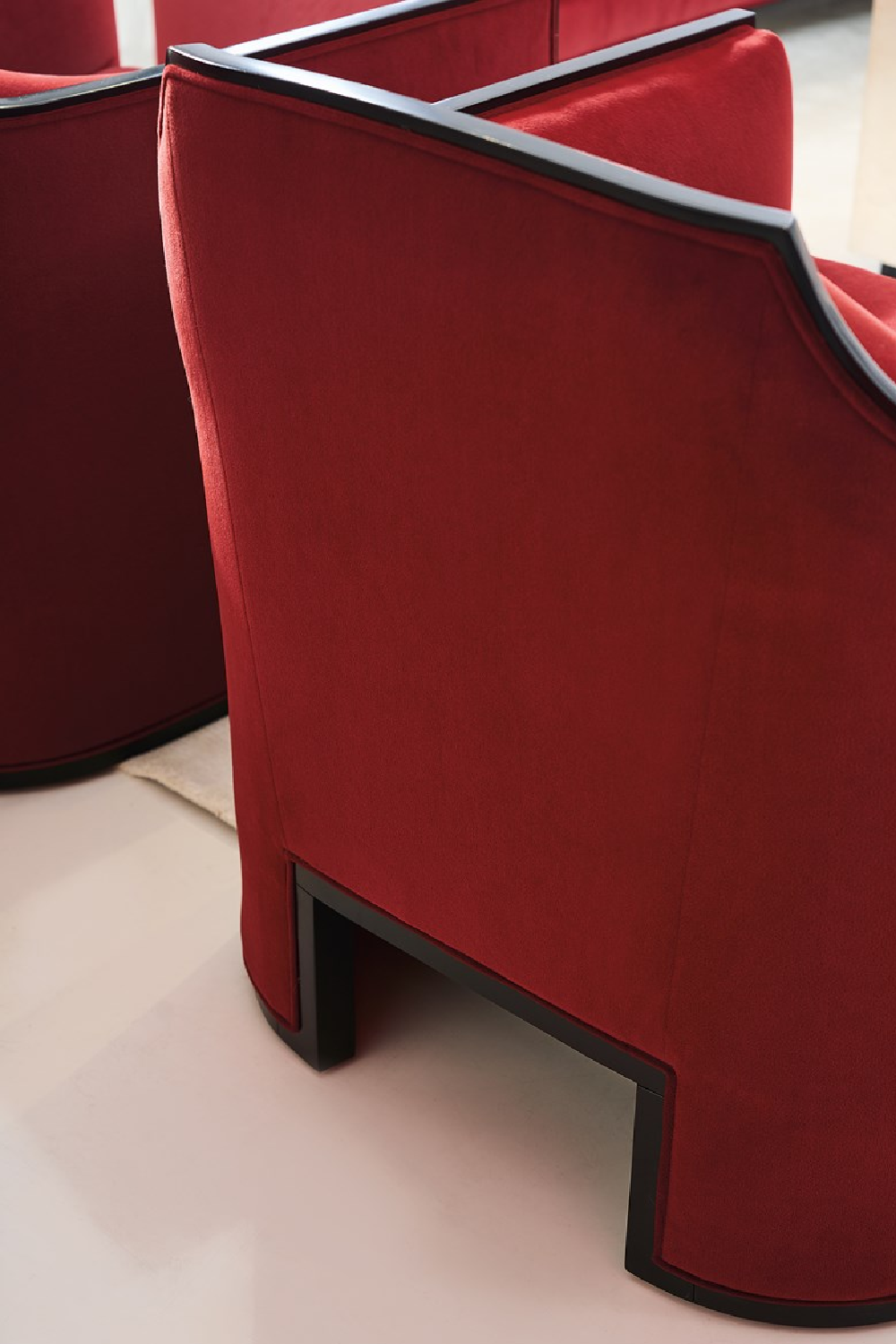 Velvet Angular Lounge Chair | Caracole The Cat's Meow | Caracole.eu.com