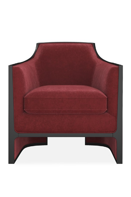 Velvet Angular Lounge Chair | Caracole The Cat's Meow | Caracole.eu.com