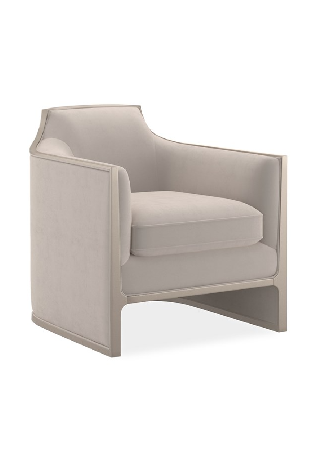 Velvet Angular Lounge Chair | Caracole The Cat's Meow | Caracole.eu.com