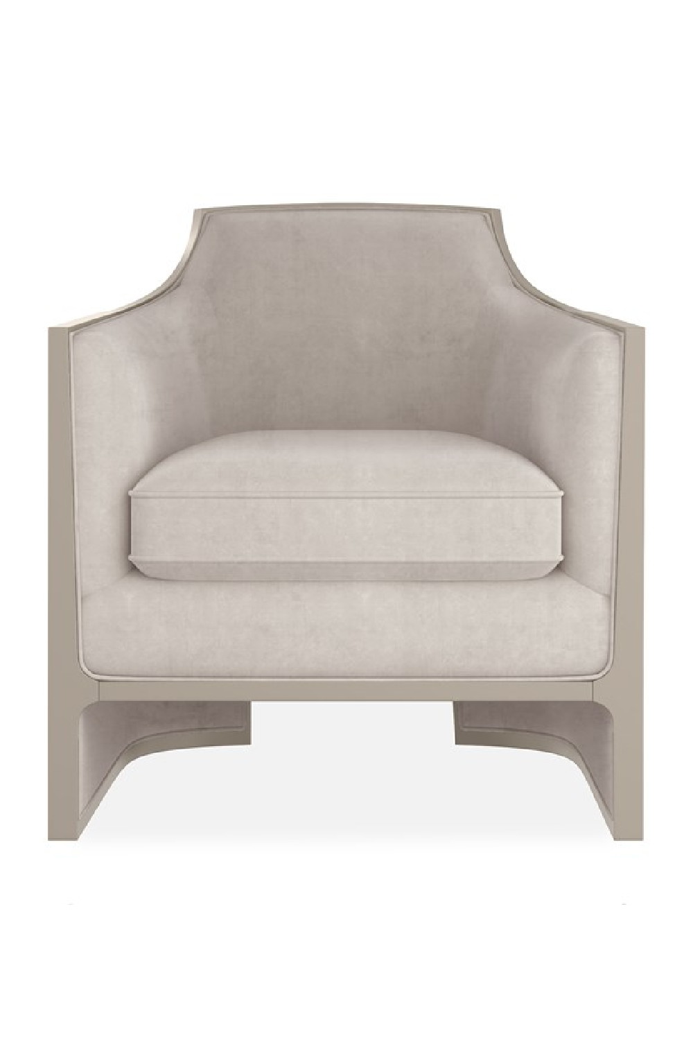 Velvet Angular Lounge Chair | Caracole The Cat's Meow | Caracole.eu.com