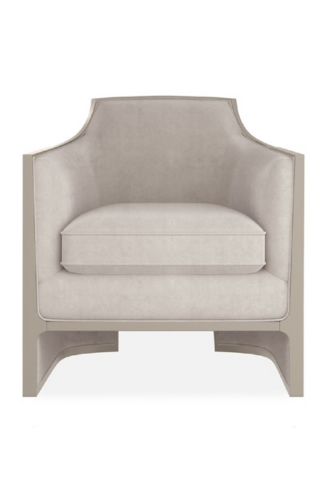 Velvet Angular Lounge Chair | Caracole The Cat's Meow | Caracole.eu.com
