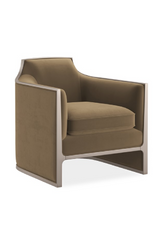 Velvet Angular Lounge Chair | Caracole The Cat's Meow | Caracole.eu.com