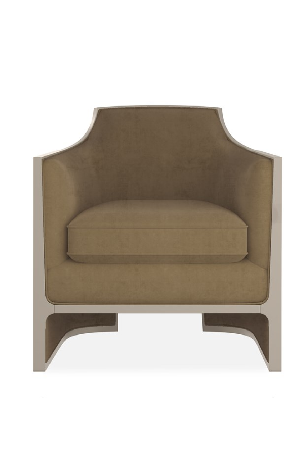 Velvet Angular Lounge Chair | Caracole The Cat's Meow | Caracole.eu.com