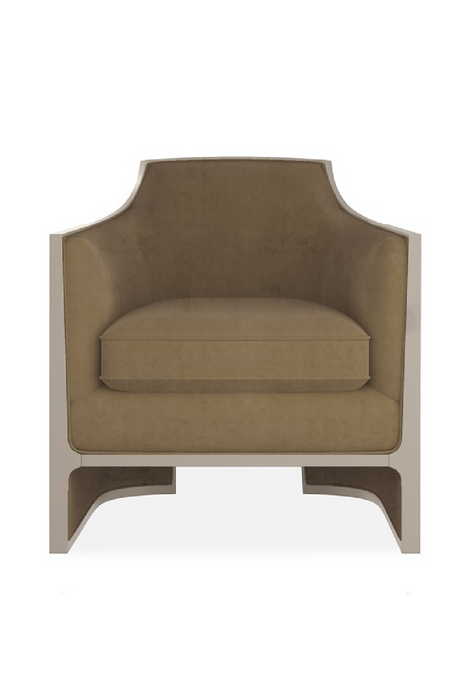 Velvet Angular Lounge Chair | Caracole The Cat's Meow | Caracole.eu.com