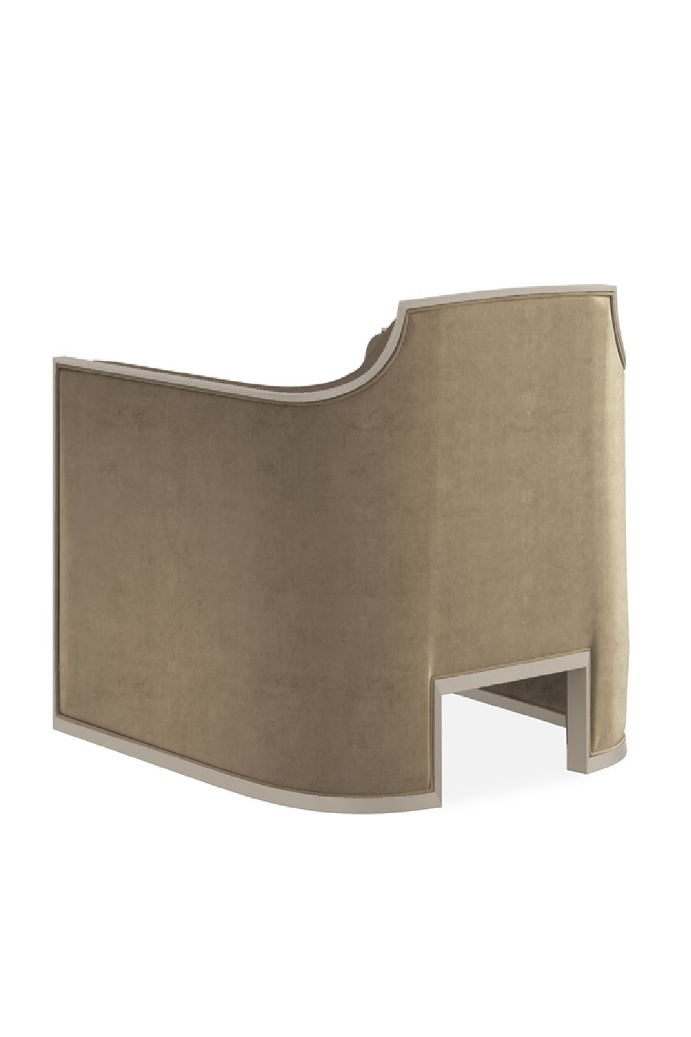 Velvet Angular Lounge Chair | Caracole The Cat's Meow | Caracole.eu.com