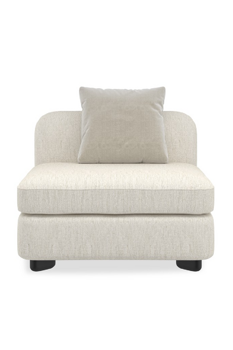 Ivory Linen Sectional Chair | Caracole Lumi | Caracole.eu.com