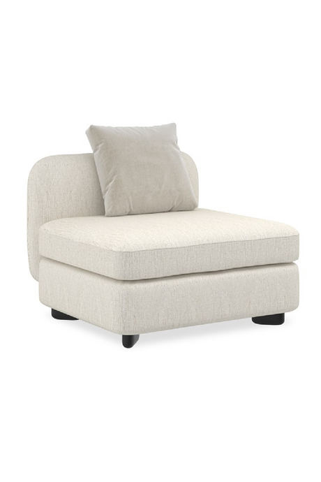 Ivory Linen Sectional Chair | Caracole Lumi | Caracole.eu.com