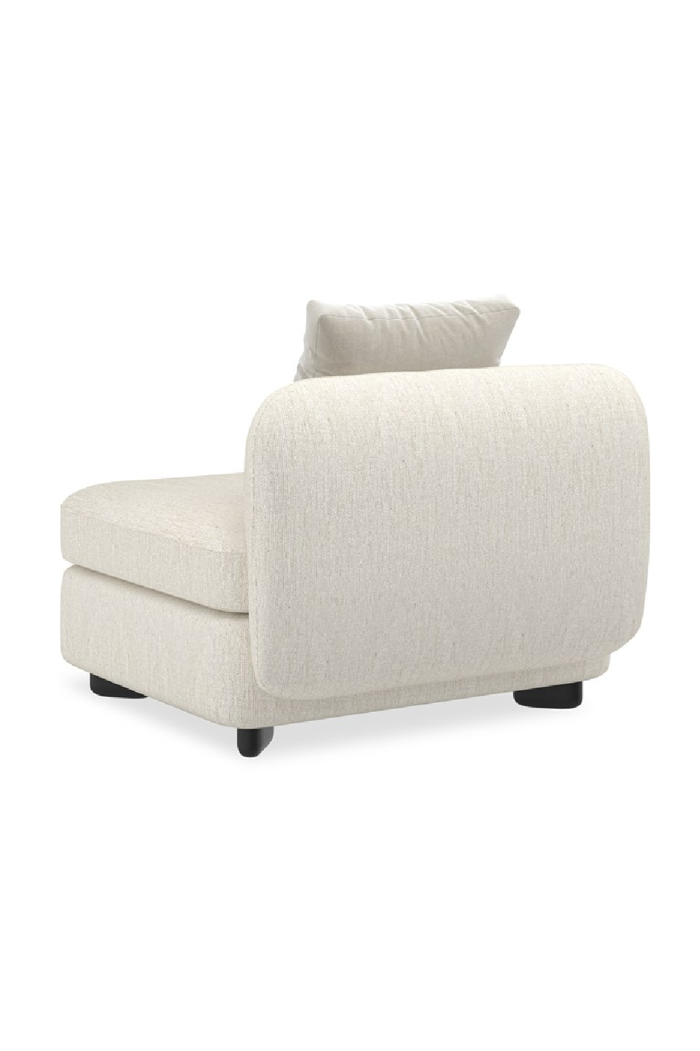 Ivory Linen Sectional Chair | Caracole Lumi | Caracole.eu.com