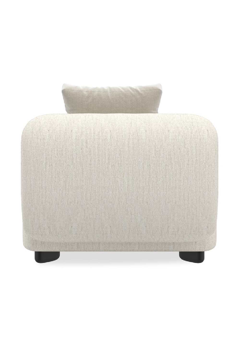 Ivory Linen Sectional Chair | Caracole Lumi | Caracole.eu.com