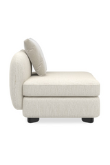 Ivory Linen Sectional Chair | Caracole Lumi | Caracole.eu.com