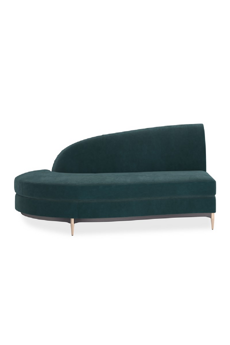 Green Velvet Sectional Sofa | Caracole Three's Company | Caracole.eu.com