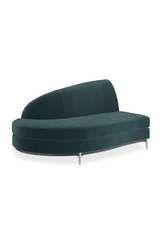 Green Velvet Sectional Sofa | Caracole Three's Company | Caracole.eu.com