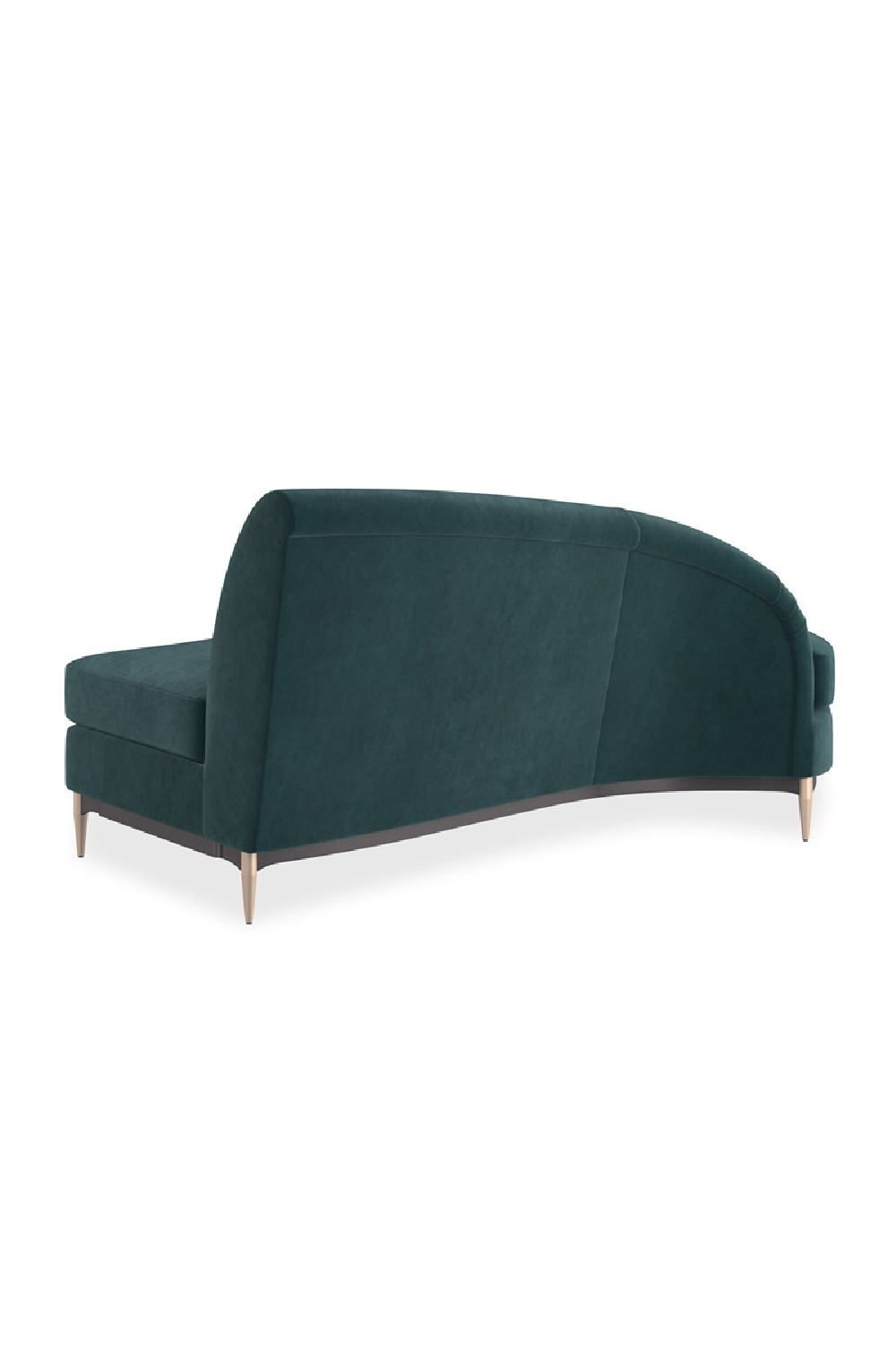 Green Velvet Sectional Sofa | Caracole Three's Company | Caracole.eu.com