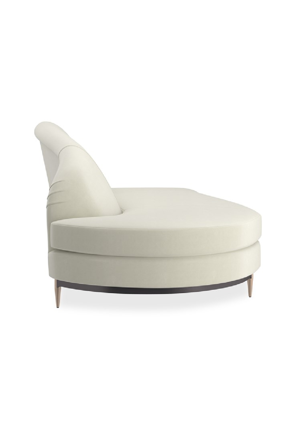 White Velvet Sectional Sofa | Caracole Three's Company | Caracole.eu.com