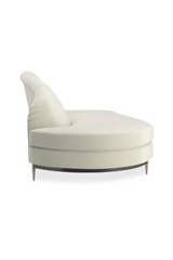 White Velvet Sectional Sofa | Caracole Three's Company | Caracole.eu.com