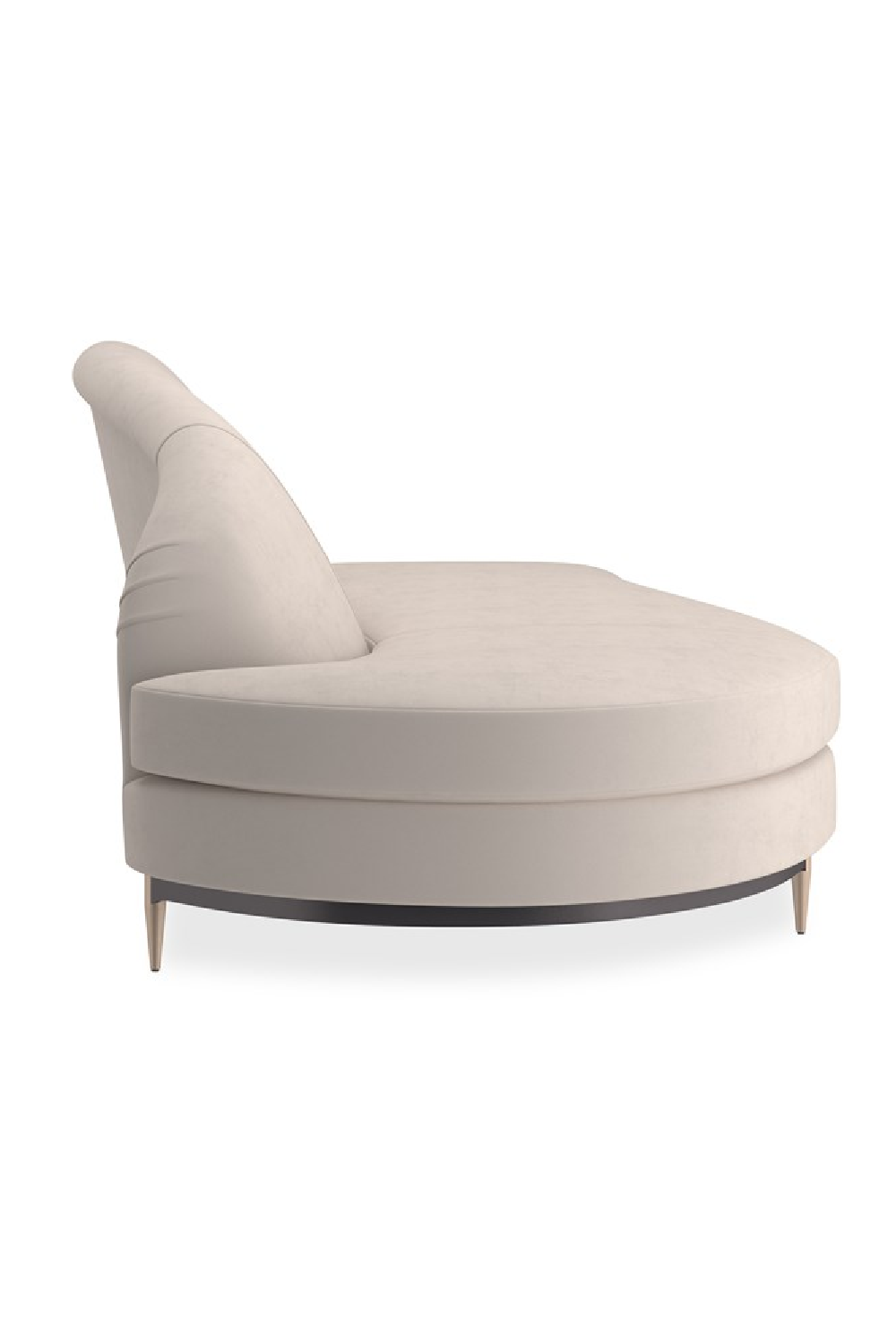 Beige Velvet Sectional Sofa | Caracole Three's Company | Caracole.eu.com
