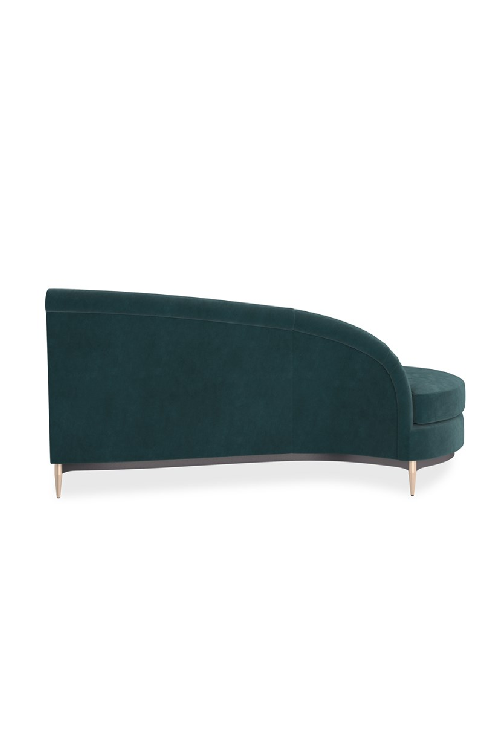 Green Velvet Sectional Sofa | Caracole Three's Company | Caracole.eu.com