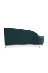 Green Velvet Sectional Sofa | Caracole Three's Company | Caracole.eu.com